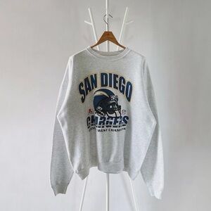 Vintage San Diego Chargers Sweatshirt NFL Football Sweater Unisex Retro Crewneck
